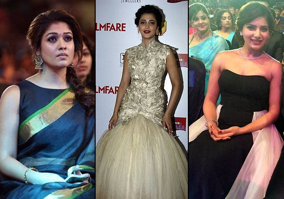 Shruti Hassan, Samantha, Nayanthara turn stunners at Filmfare Awards South 2014 (see pics)