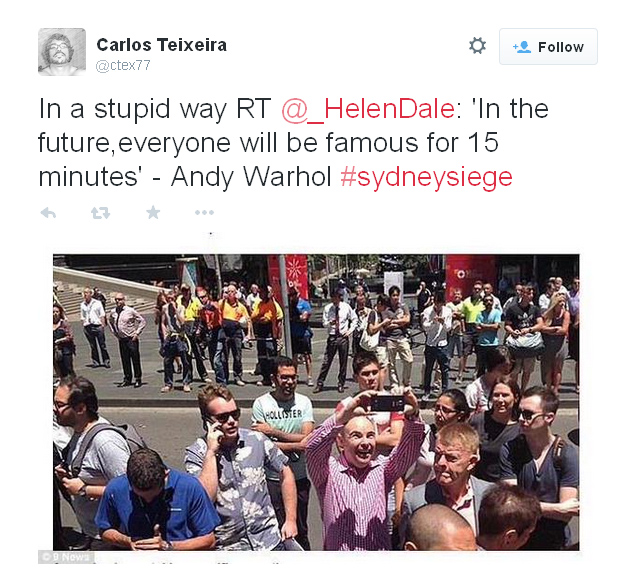 sydney siege on twitter