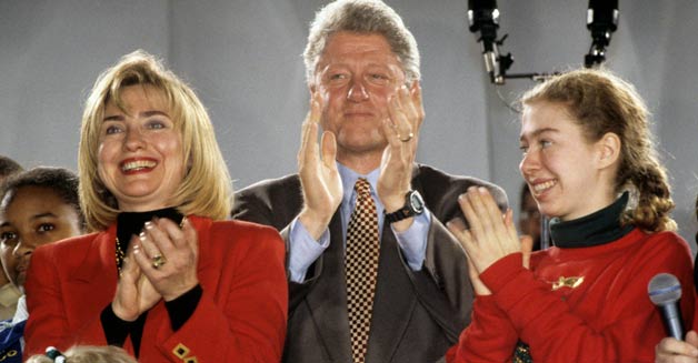 Hillary Clinton Bill Clinton and Chelsea