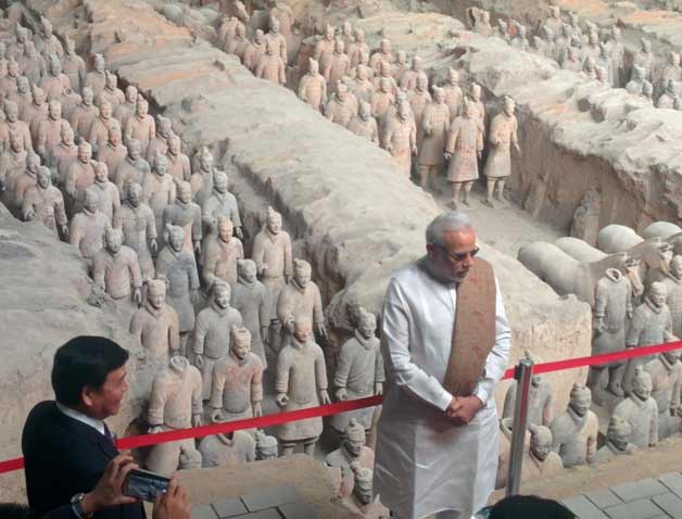 Terracotta visit Modi