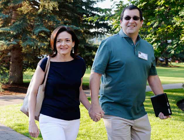 Sheryl Sandberg with husband