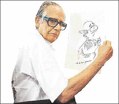 RK Laxman, the renowned cartoonist who became voice of 'The Common Man' |  India News – India TV| page 4