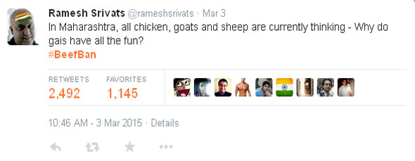 Twitteratis Reacts To Beefban In Maharashtra Indiatv News India Tv 