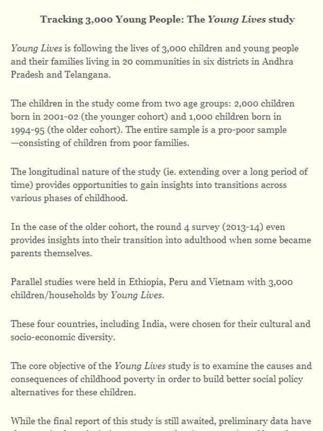 Young Lives study children school