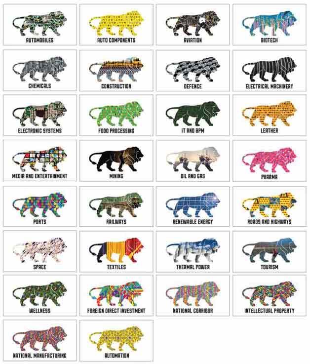 Make in India 30 logos