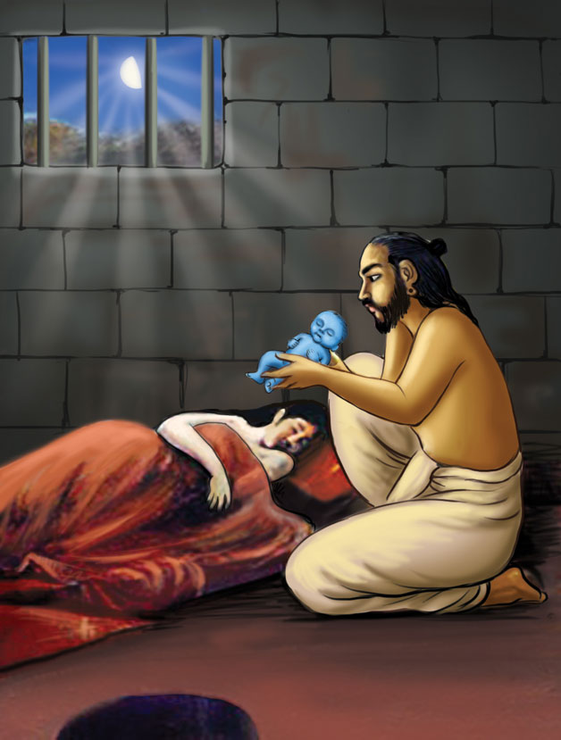 krishna birth in prison