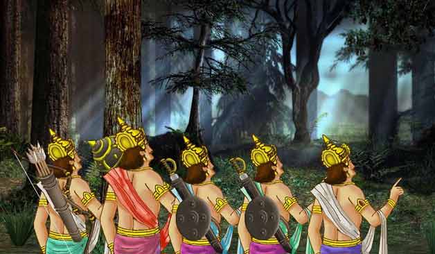 Pandavas gambling
