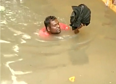 Chennai water logging in houses