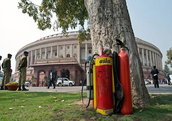 Fire in parliament house