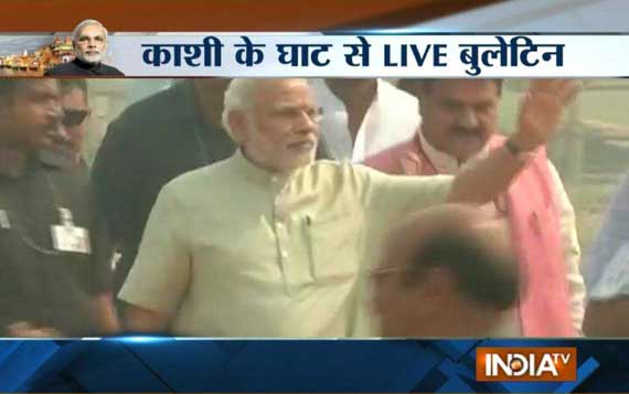 modi at assi ghat