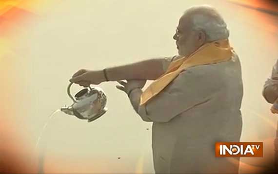 modi at assi ghat