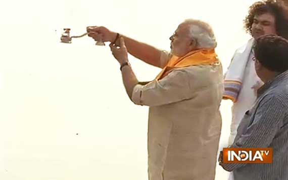 modi at assi ghat