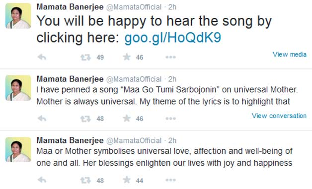 Mamata Banerjee tweet