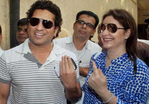 In Pics: Assembly polls in Maharahstra & Haryana, celebrities cast their votes