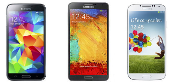 Top 10 Samsung smartphones for March 2014