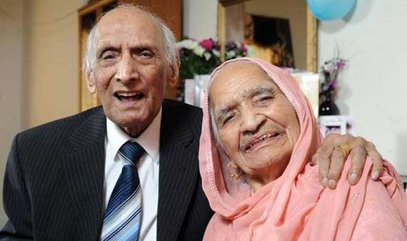 World's oldest married couple with total age of 211 celebrates their ...