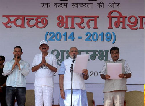 In Pics: Narendra Modi launches Swachh Bharat Abhiyan – India TV